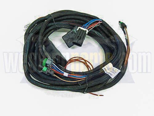 26345 7 pin truck side wiring harness for isolation module 3 plug v blade plow with round 10-pin controller
