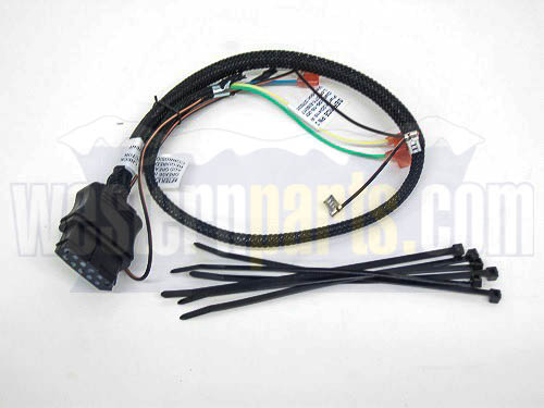 26359 plow side control harness 3 pin 3 plug straight blade western plow