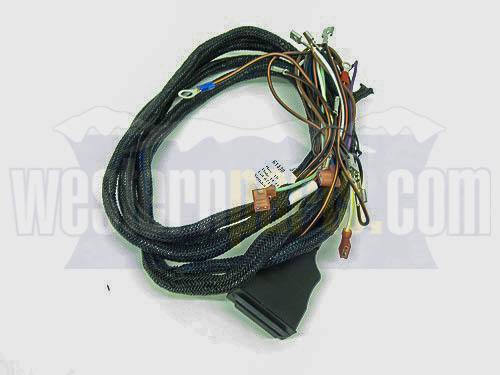 61438 9-pin relay style plow side wiring harness for western snow plows