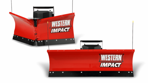western impact straight blade and v blade plow